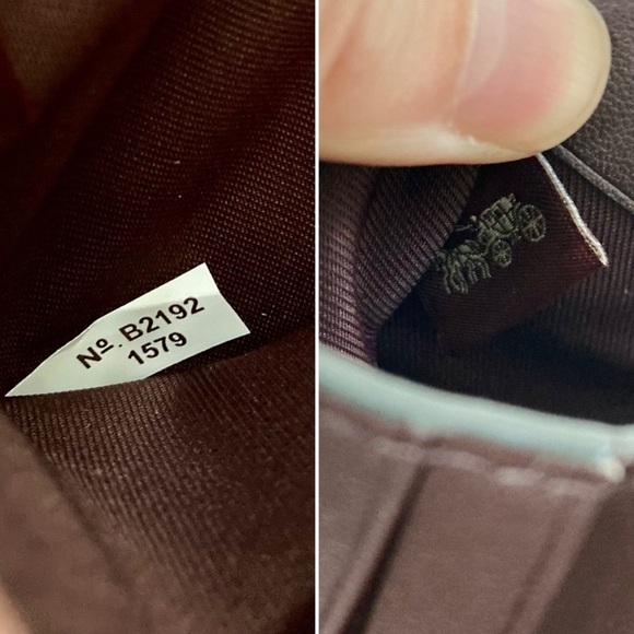 Coach Billfold Wallet Black Pebble Leather 1579 - Picture 4 of 16